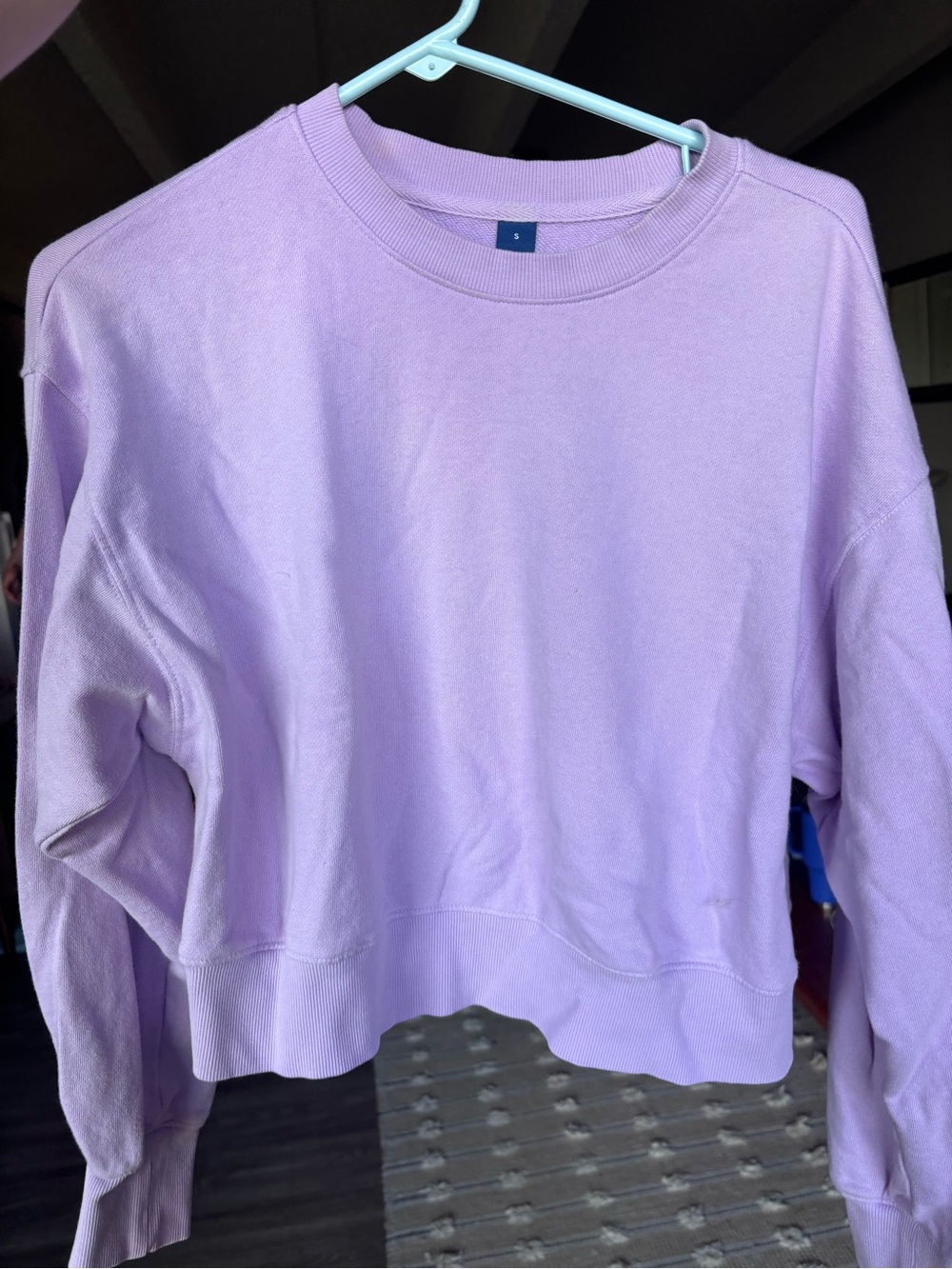 Lilac Old Navy Crewneck Sweatshirt and Shorts Set